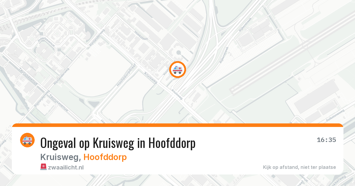 Ongeval op Kruisweg in Hoofddorp — 2 apr 2026