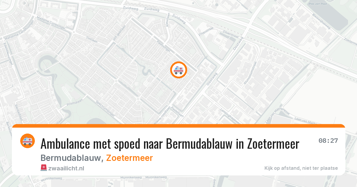 Ambulance met spoed naar Bermudablauw in Zoetermeer — 11 jun 2026