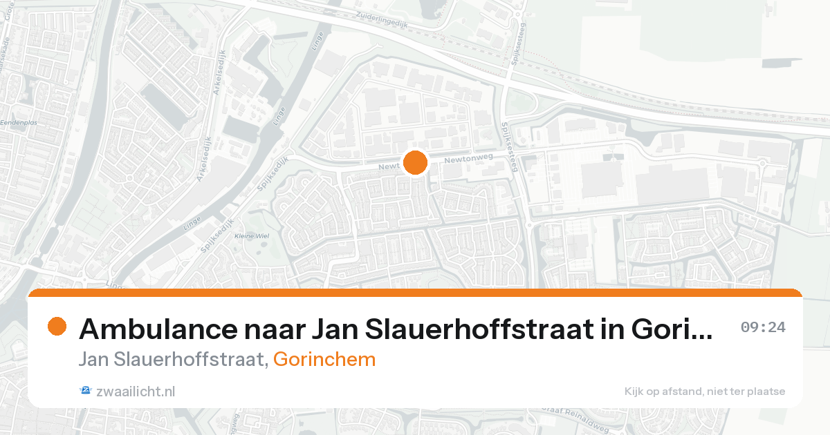 Ambulance naar Jan Slauerhoffstraat in Gorinchem — 25 aug 2026