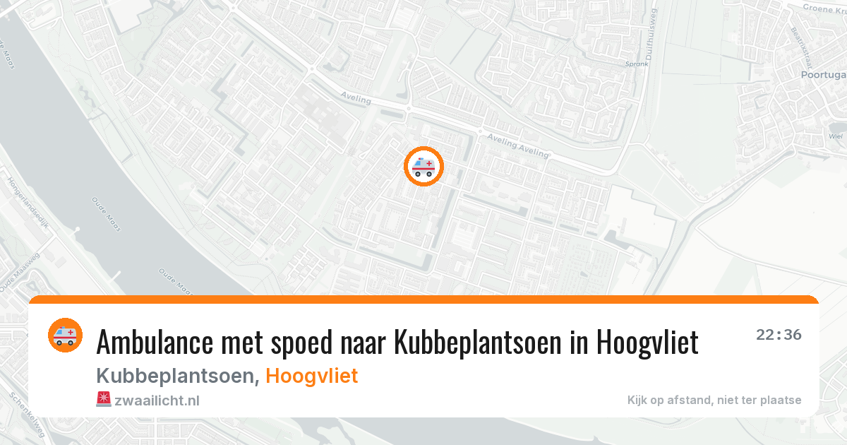 Ambulance met spoed naar Kubbeplantsoen in Hoogvliet — 28 mrt 2026