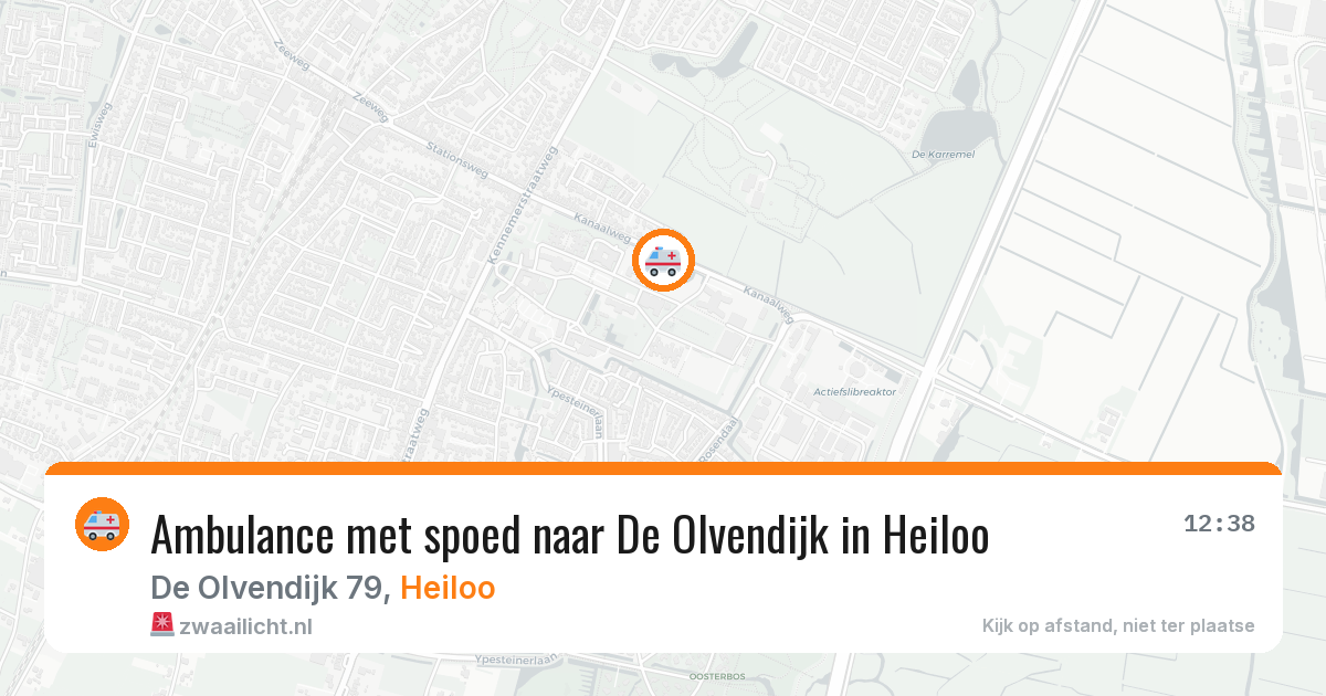 Ambulance met spoed naar De Olvendijk in Heiloo — 1 jun 2026