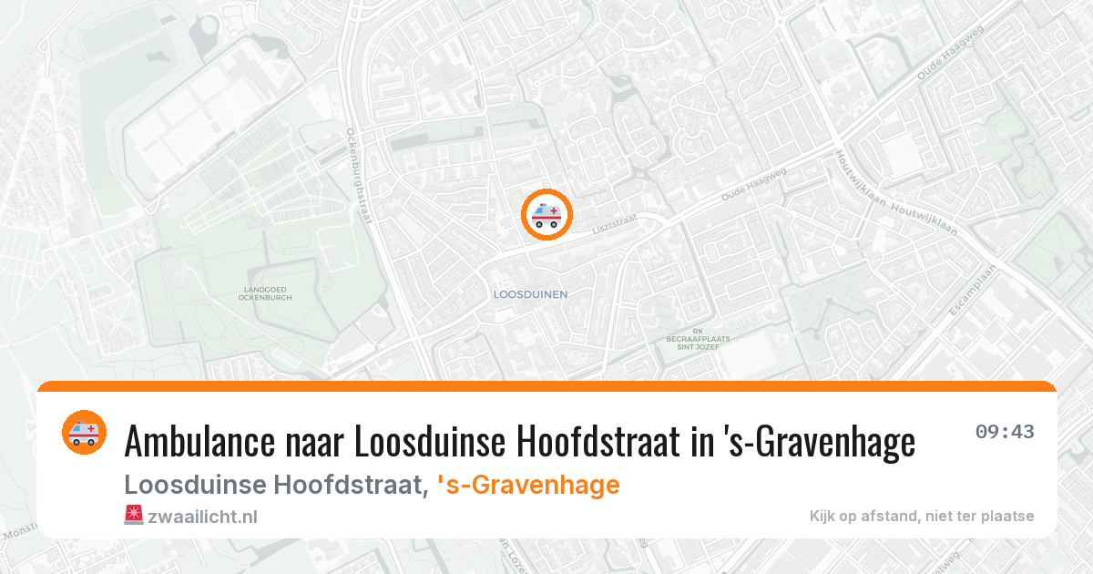 Ambulance naar Loosduinse Hoofdstraat in 's-Gravenhage — 2 apr 2026