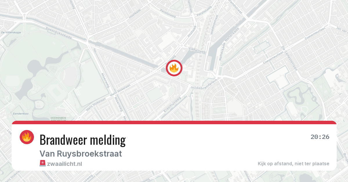 Brandweer melding — 21 jun 2026