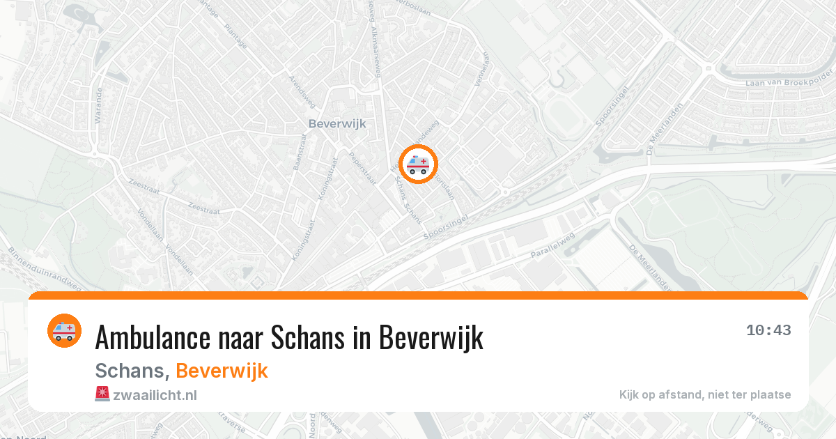 Ambulance naar Schans in Beverwijk — 14 jul 2026