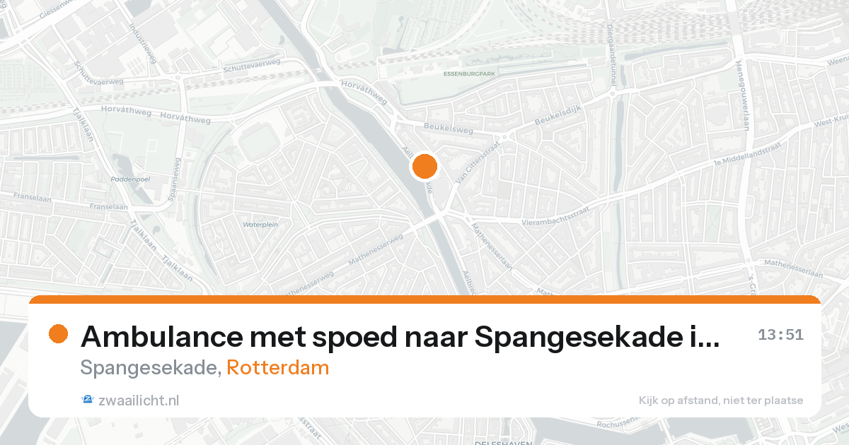 Ambulance met spoed naar Spangesekade in Rotterdam — 31 jan 2026