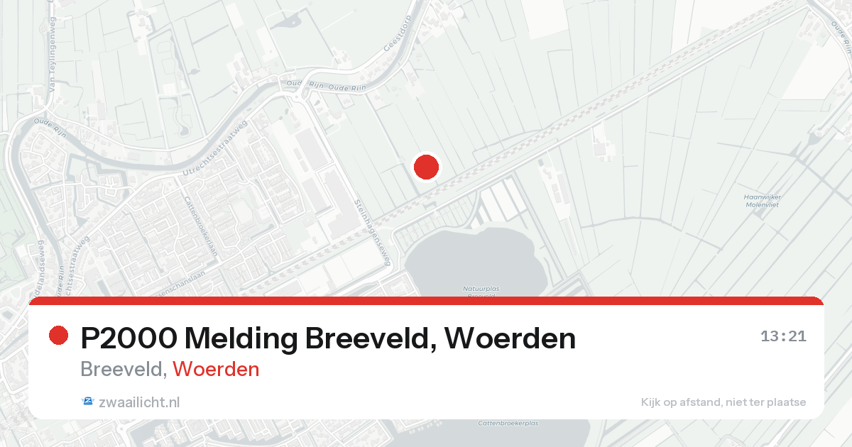 P2000 Melding Breeveld, Woerden — 31 jan 2026