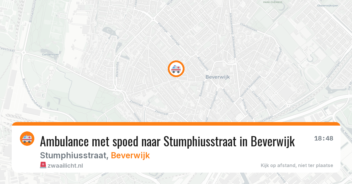 Ambulance met spoed naar Stumphiusstraat in Beverwijk — 27 jul 2026