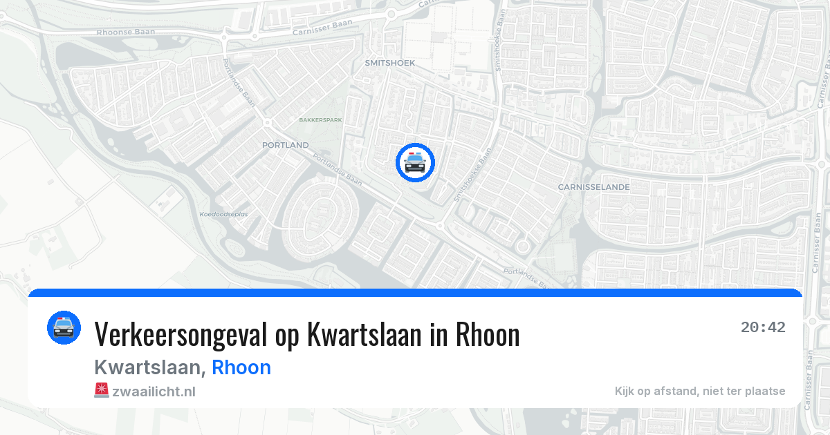 Verkeersongeval op Kwartslaan in Rhoon — 15 mei 2026