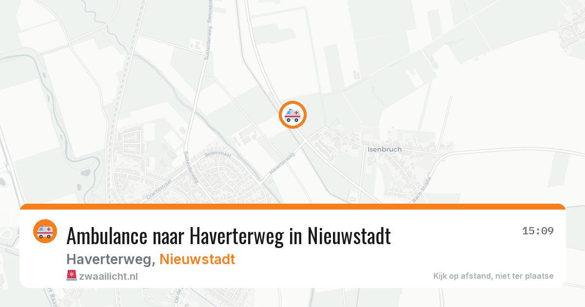 Ambulance naar Haverterweg in Nieuwstadt — 6 apr 2026
