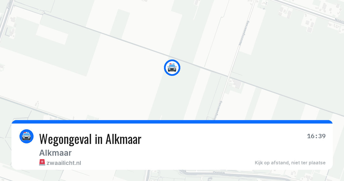 Wegongeval in Alkmaar — 23 mrt 2026