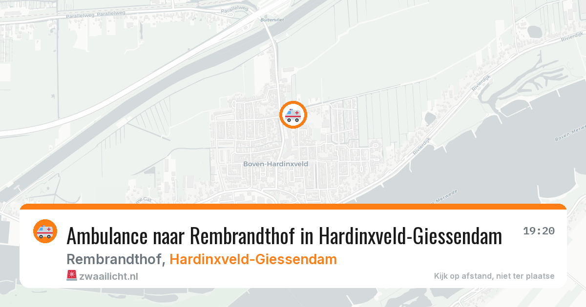 Ambulance naar Rembrandthof in Hardinxveld-Giessendam — 31 mrt 2026