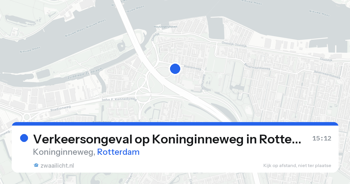 Verkeersongeval op Koninginneweg in Rotterdam — 19 aug 2026