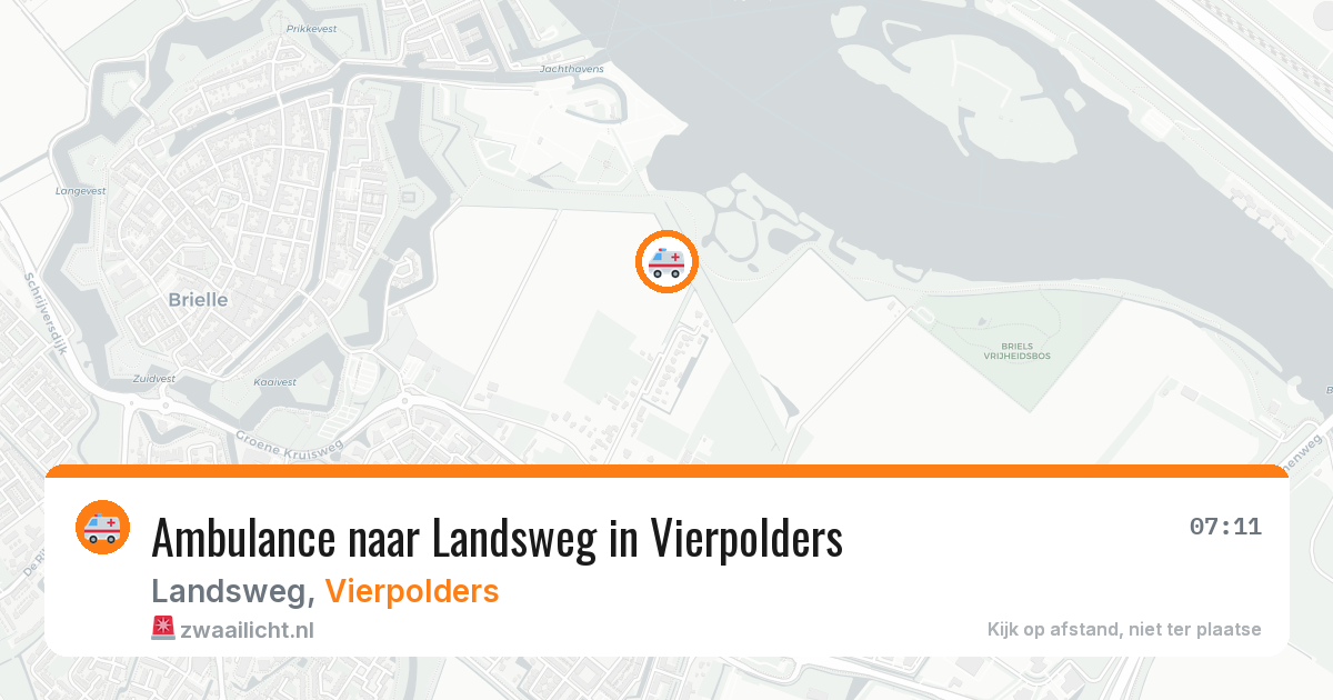 Ambulance naar Landsweg in Vierpolders — 4 aug 2026