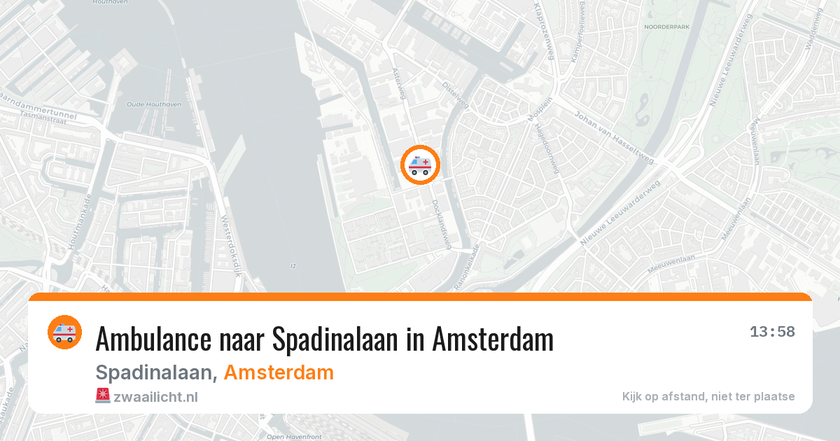 Ambulance naar Spadinalaan in Amsterdam — 12 mei 2026