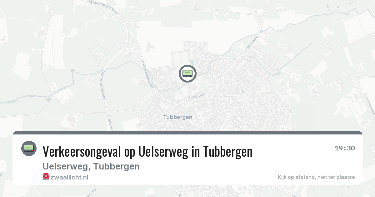 Verkeersongeval op Uelserweg in Tubbergen — 19 jun 2026