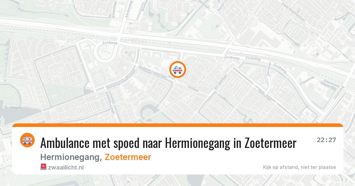 Ambulance met spoed naar Hermionegang in Zoetermeer — 26 jun 2026