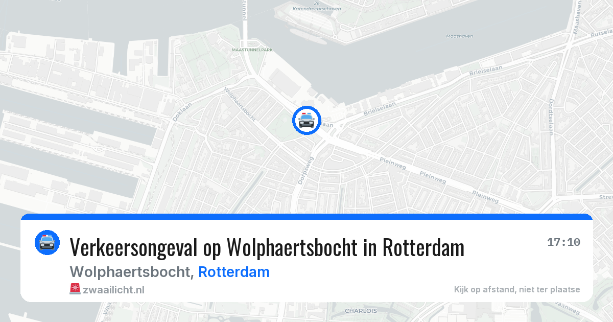 Verkeersongeval op Wolphaertsbocht in Rotterdam — 13 aug 2026