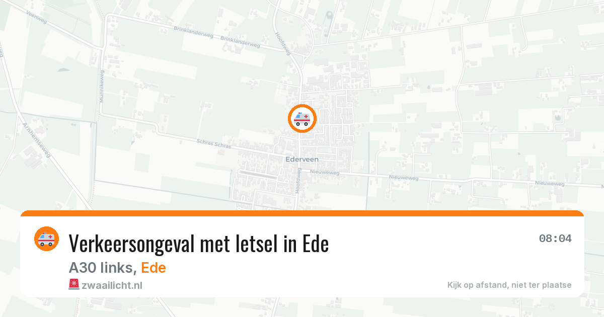 Verkeersongeval met letsel in Ede — 26 jan 2026