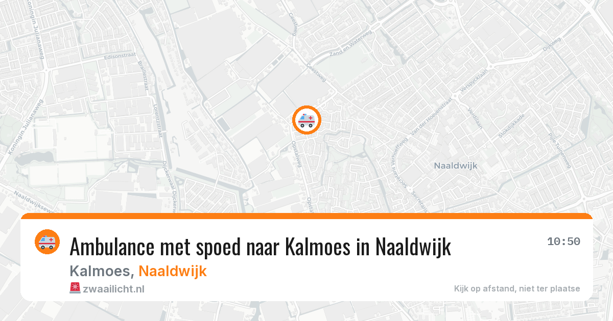 Ambulance met spoed naar Kalmoes in Naaldwijk — 4 jul 2026