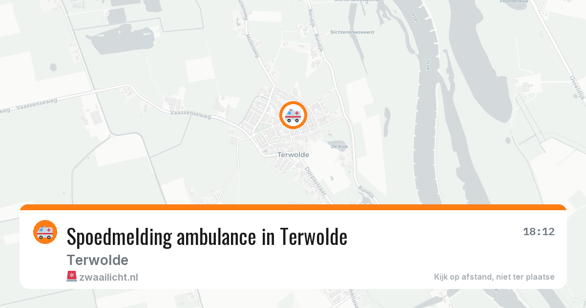 Spoedmelding ambulance in Terwolde — 6 aug 2026