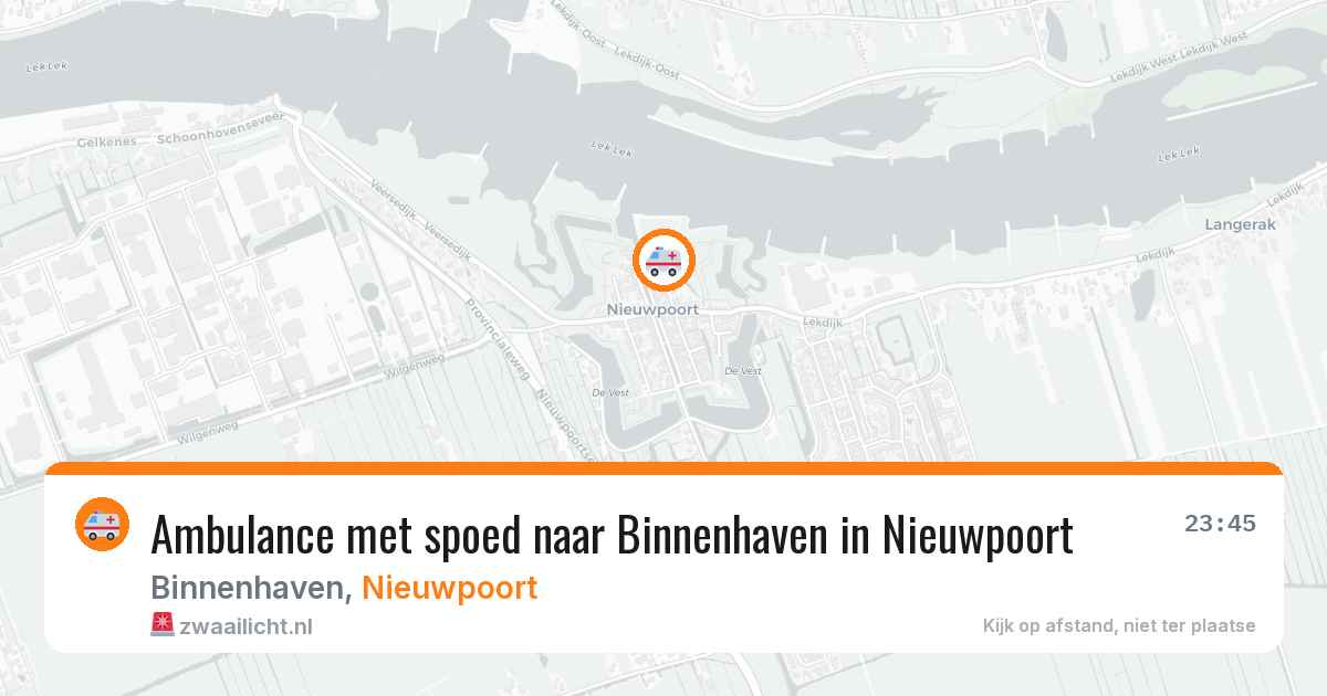 Ambulance met spoed naar Binnenhaven in Nieuwpoort — 18 jan 2026