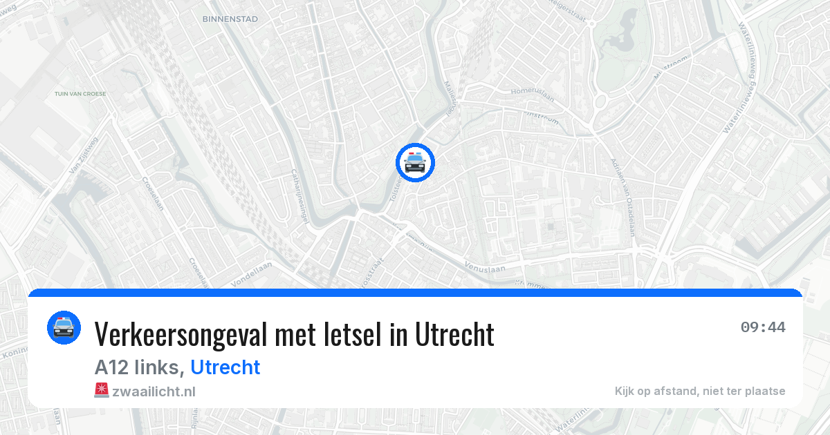 Verkeersongeval met letsel in Utrecht — 18 jun 2026