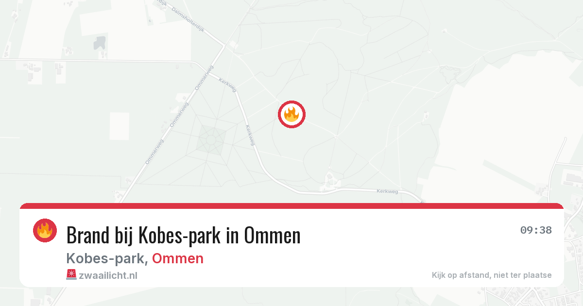 Brand bij Kobes-park in Ommen — 9 feb 2026