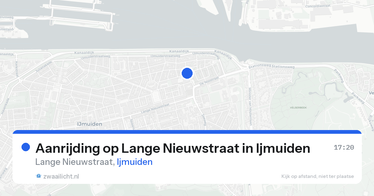 Aanrijding op Lange Nieuwstraat in Ijmuiden — 19 mrt 2026
