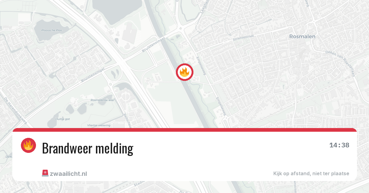 Brandweer melding — 9 jun 2026