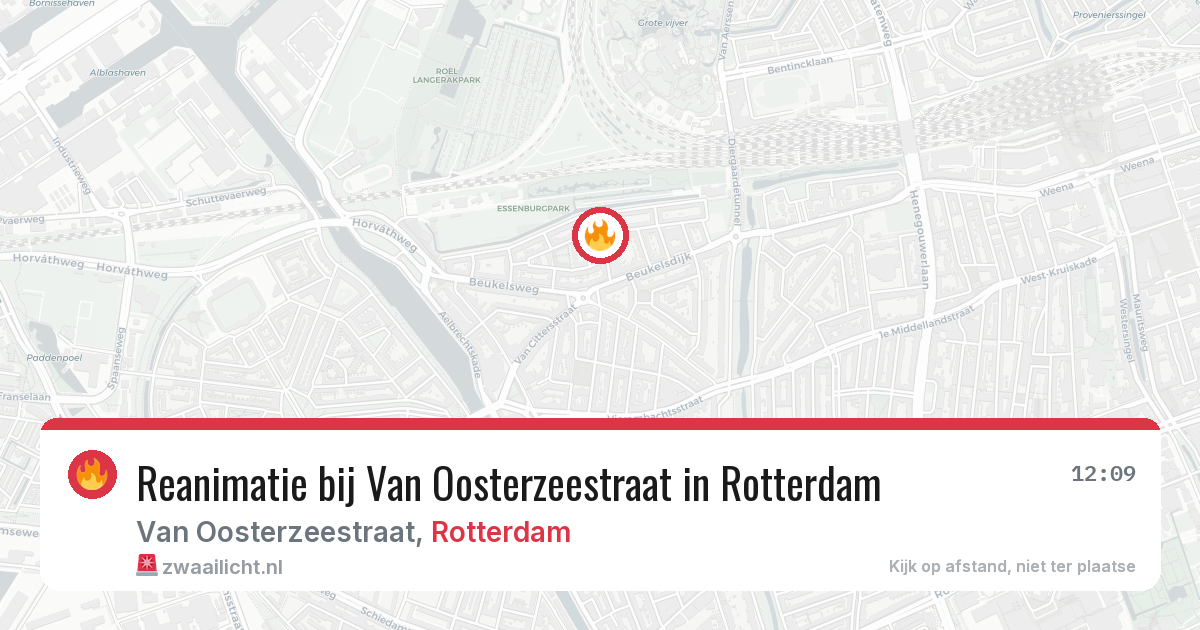 Reanimatie bij Van Oosterzeestraat in Rotterdam — 17 mei 2026