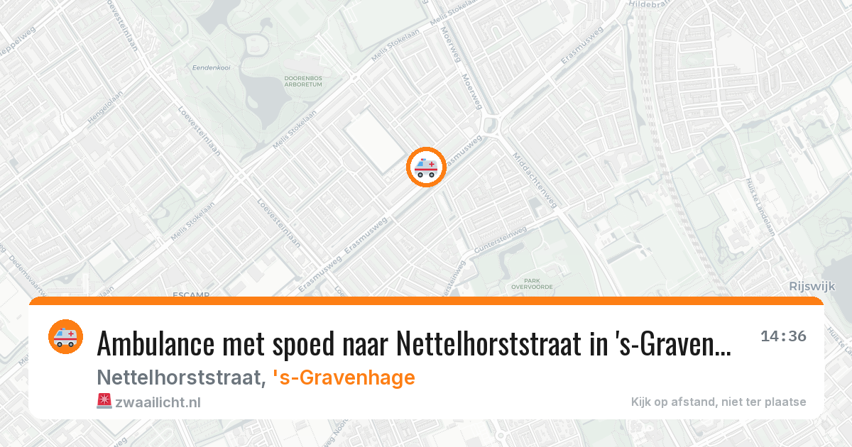 Ambulance met spoed naar Nettelhorststraat in 's-Gravenhage — 27 mei 2026