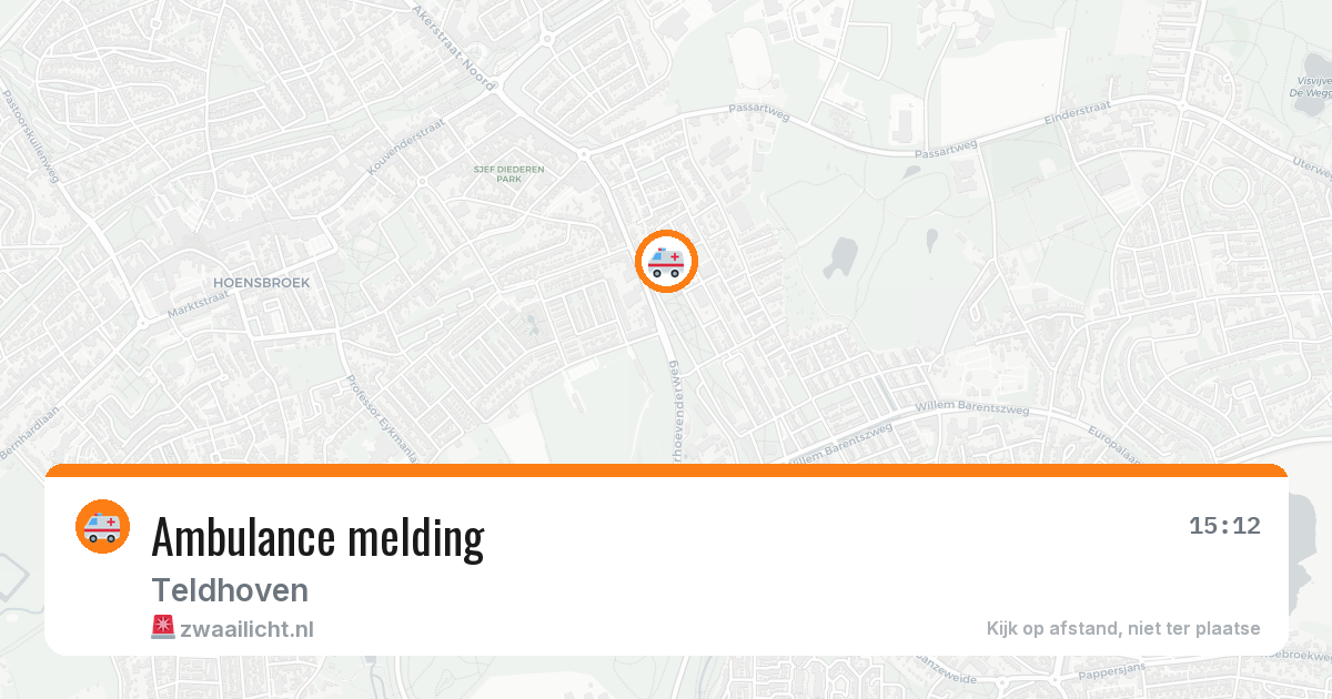 Ambulance melding — 10 mei 2026