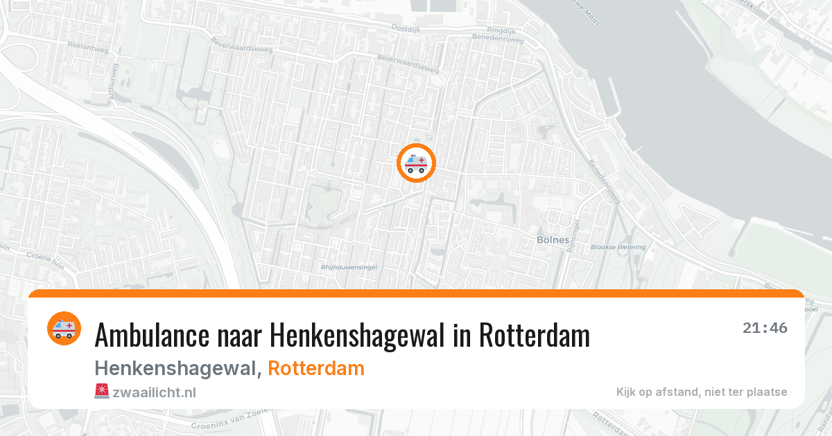 Ambulance naar Henkenshagewal in Rotterdam — 7 mei 2026