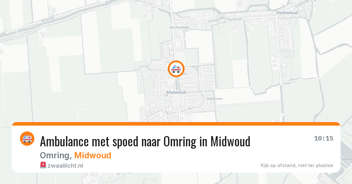 Ambulance met spoed naar Omring in Midwoud — 2 jun 2026