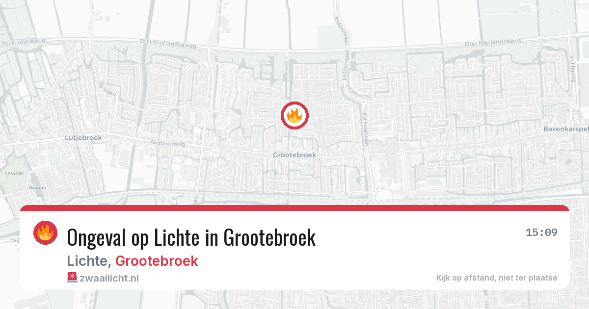 Ongeval op Lichte in Grootebroek — 28 jul 2026