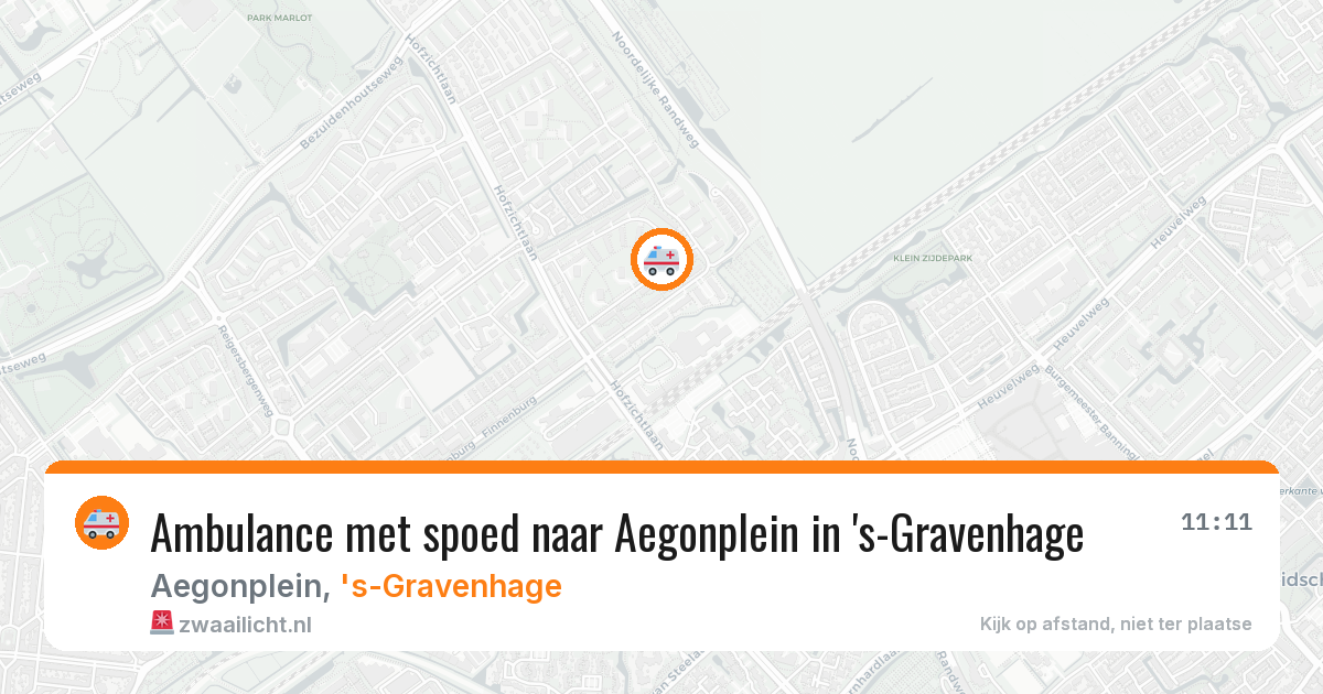 Ambulance met spoed naar Aegonplein in 's-Gravenhage — 4 mei 2026