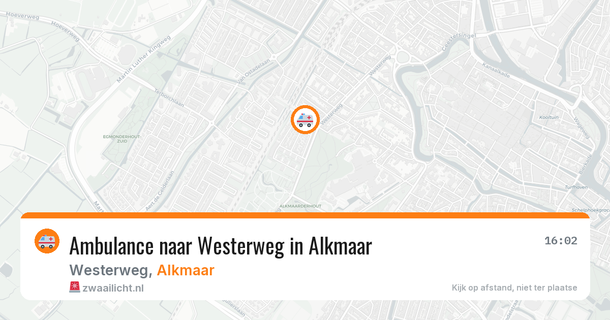 Ambulance naar Westerweg in Alkmaar — 6 aug 2026