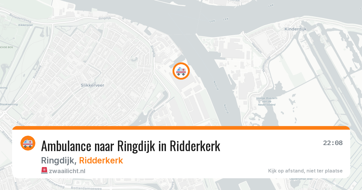 Ambulance naar Ringdijk in Ridderkerk — 3 apr 2026