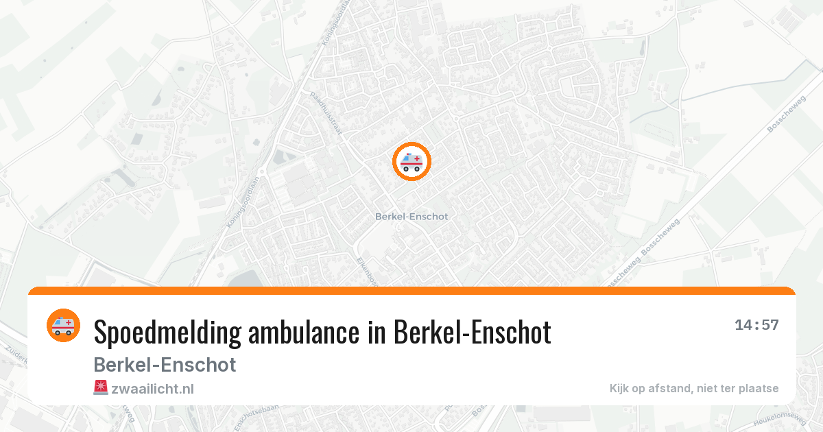 Spoedmelding ambulance in Berkel-Enschot — 22 jun 2026