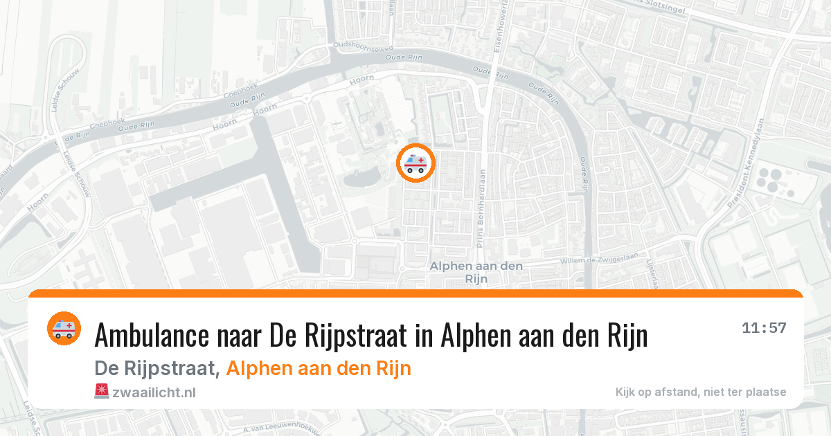 Ambulance naar De Rijpstraat in Alphen aan den Rijn — 7 jul 2026