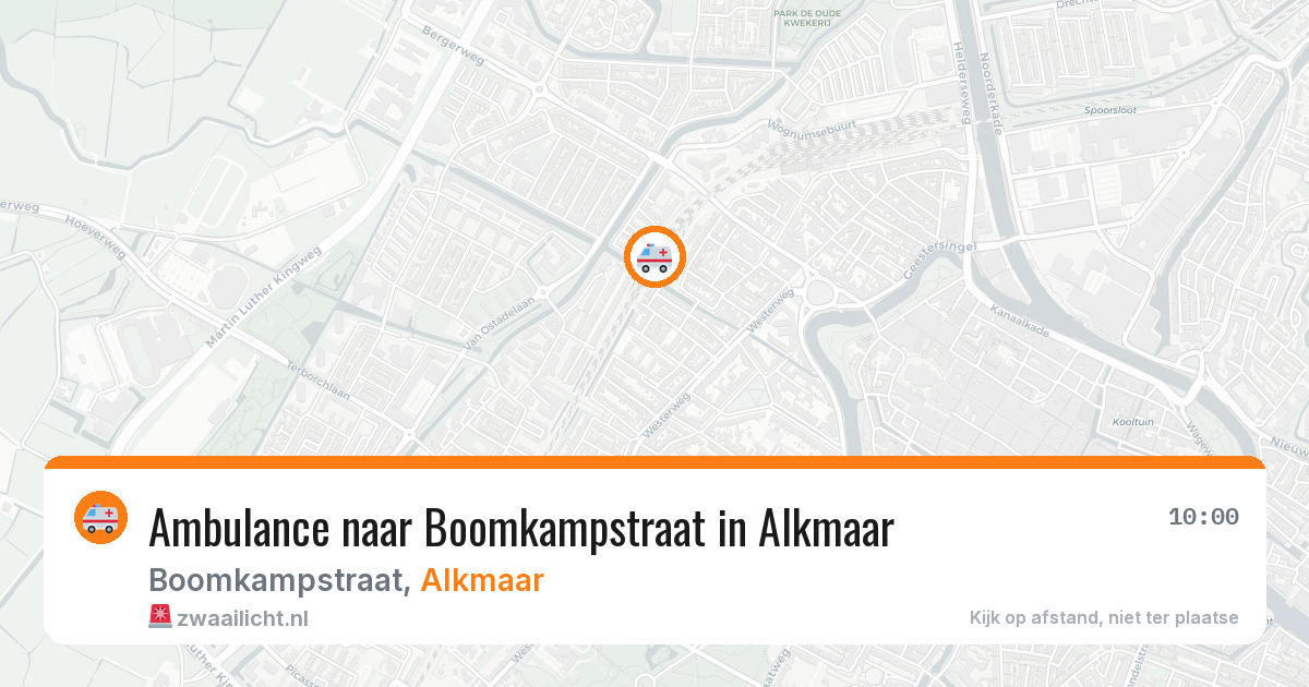 Ambulance naar Boomkampstraat in Alkmaar — 29 mei 2026