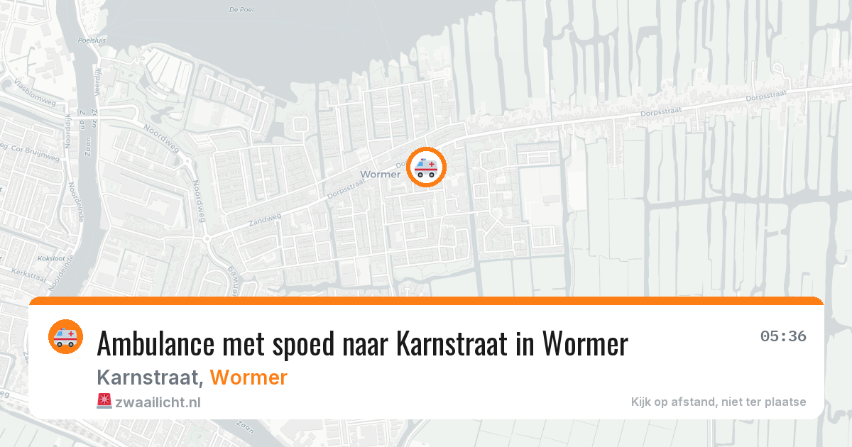 Ambulance met spoed naar Karnstraat in Wormer — 4 apr 2026