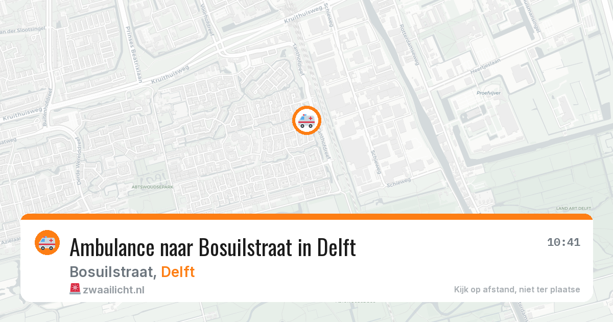 Ambulance naar Bosuilstraat in Delft — 26 jun 2026