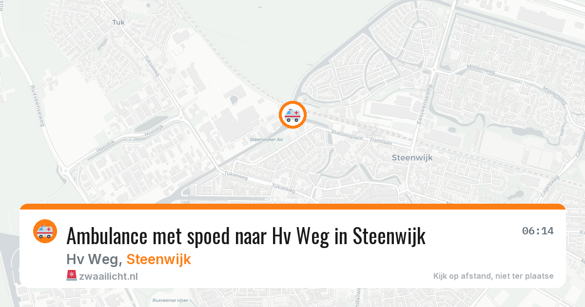 Ambulance met spoed naar Hv Weg in Steenwijk — 1 apr 2026