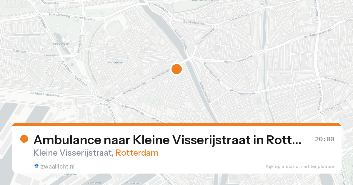 Ambulance naar Kleine Visserijstraat in Rotterdam — 17 aug 2026