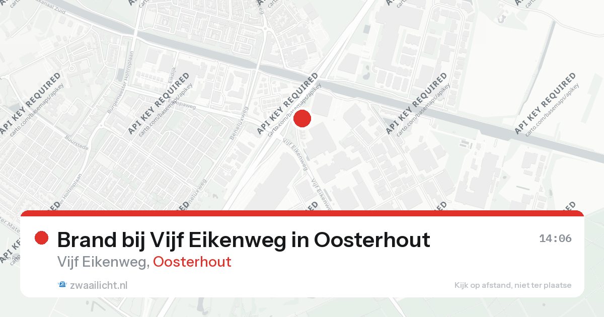 Brand bij Vijf Eikenweg in Oosterhout — 1 mei 2026