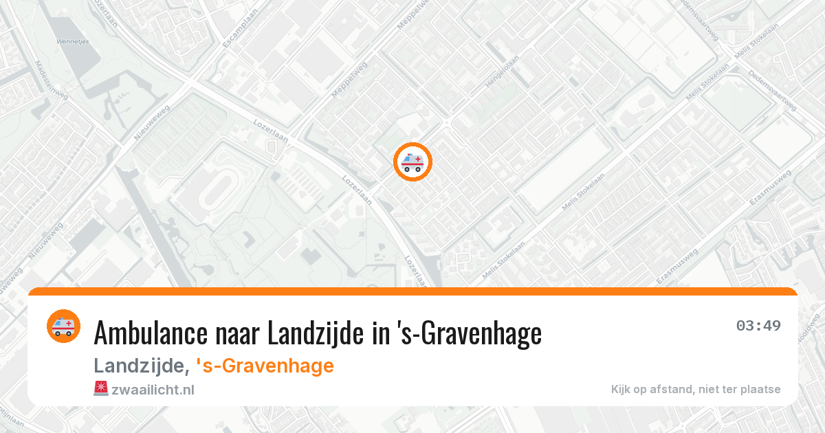 Ambulance naar Landzijde in 's-Gravenhage — 20 mei 2026