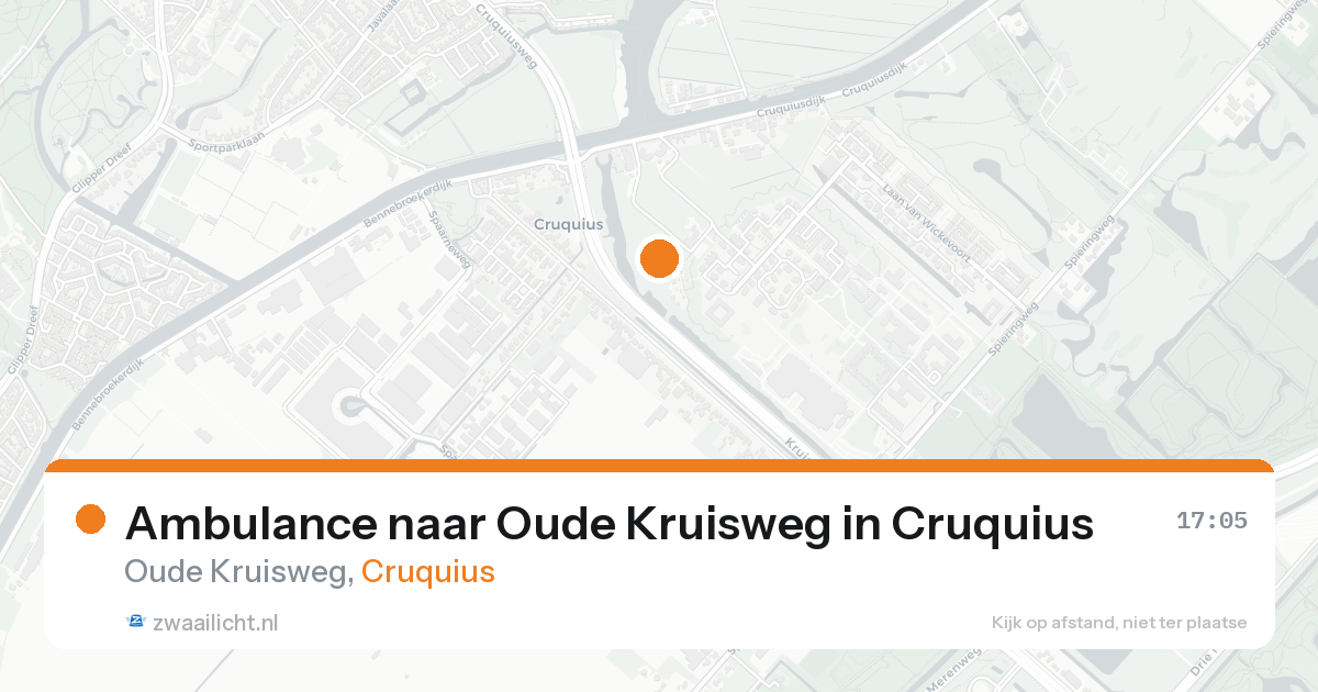 Ambulance naar Oude Kruisweg in Cruquius — 26 mei 2026