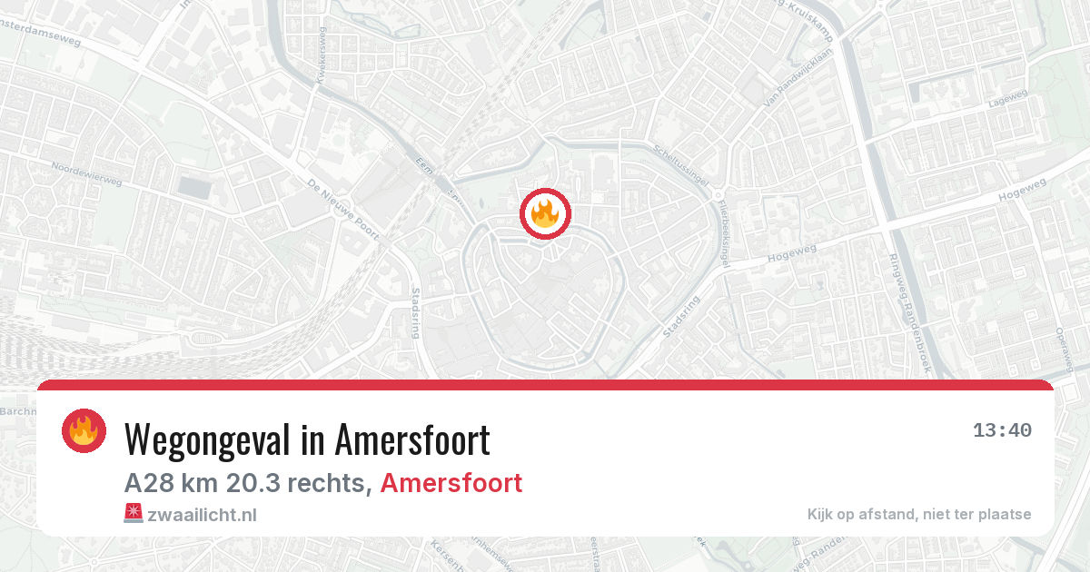 Wegongeval in Amersfoort — 29 mei 2026
