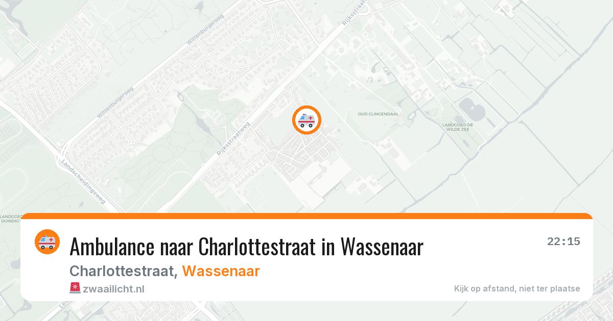 Ambulance naar Charlottestraat in Wassenaar — 23 jun 2026